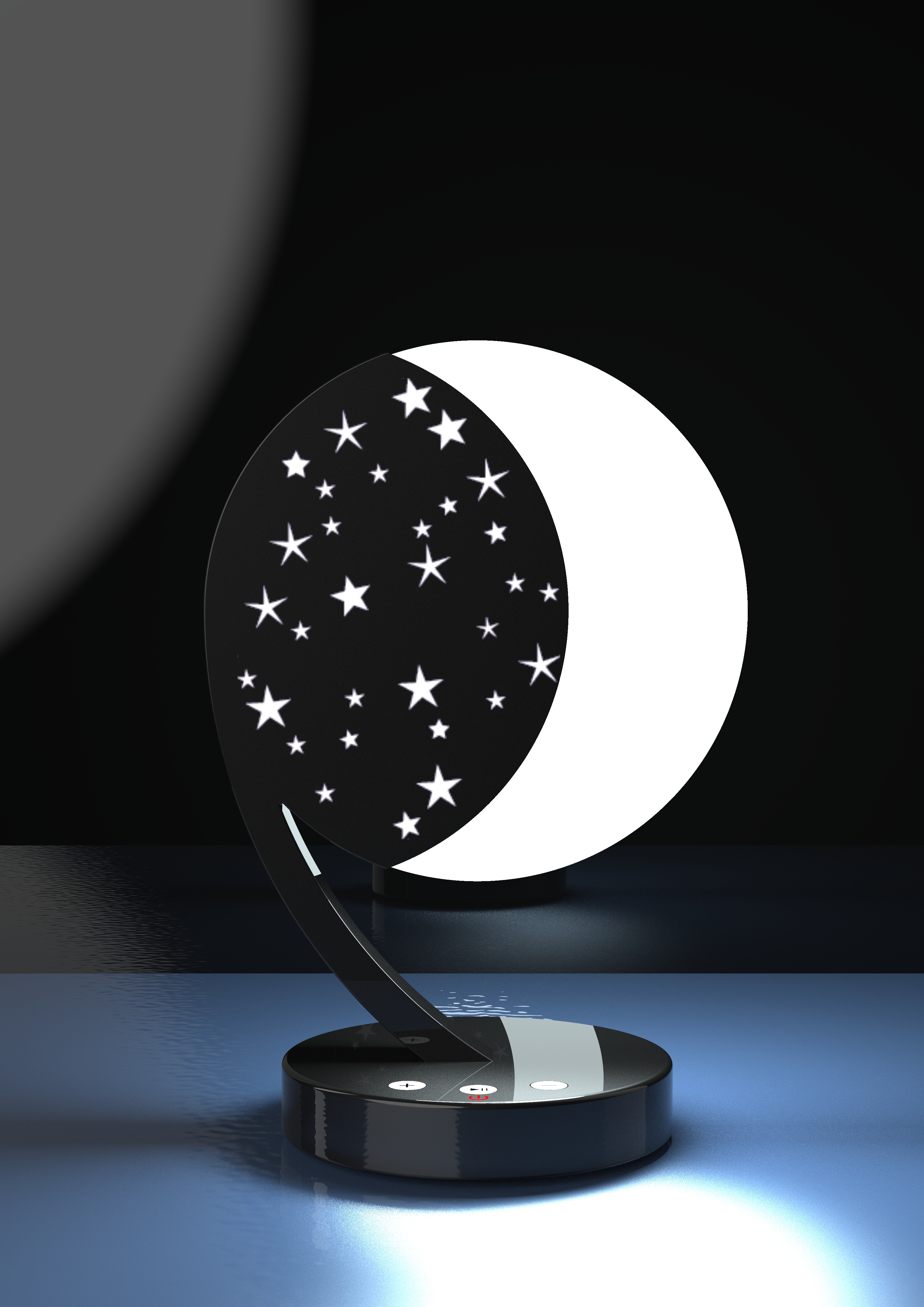lamp，moon，Different lights，