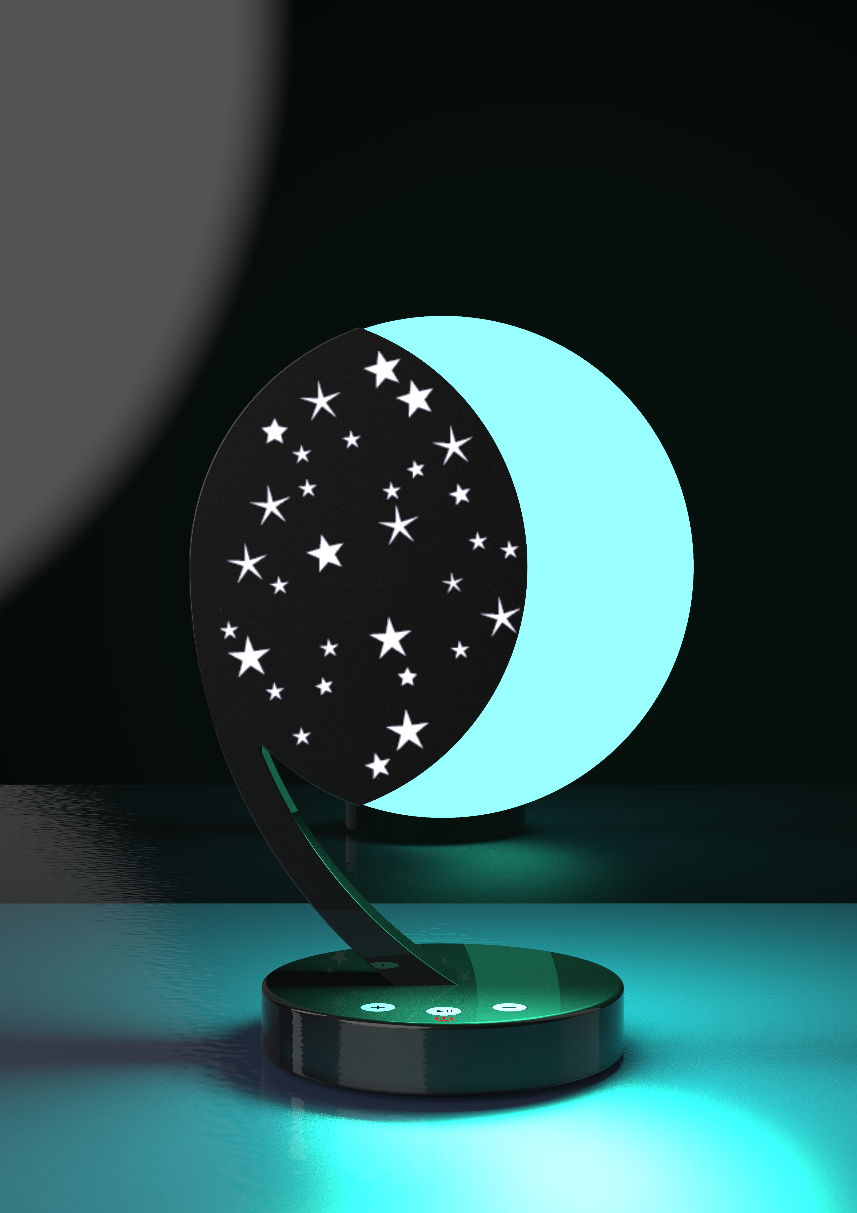 lamp，moon，Different lights，