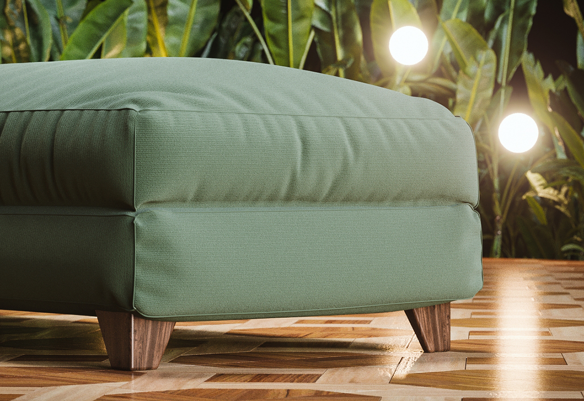 green，sofa，Recamier，