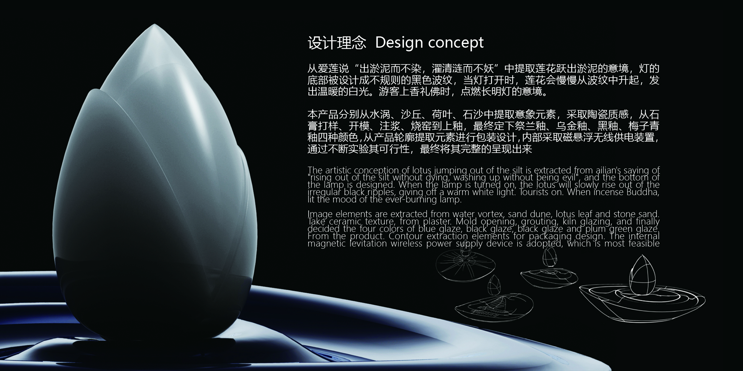 Souvenirs，Jiuhua Mountain，magnetic suspension，lamps and lanterns，Cultural creation，