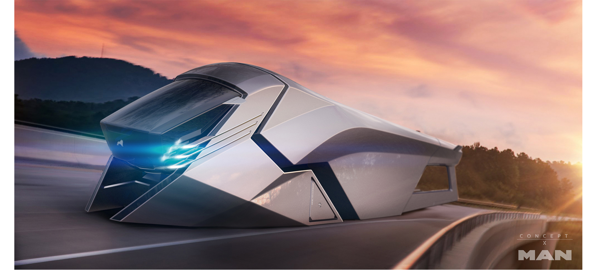 MAN Concept X，Human magnetic truck，automobile，truck，Concept Car，