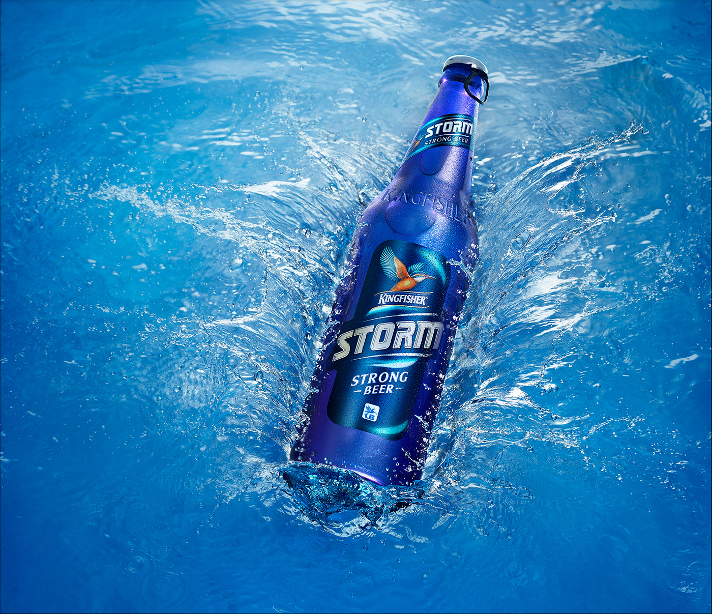 packing design，Beer，Kingfisher Storm，