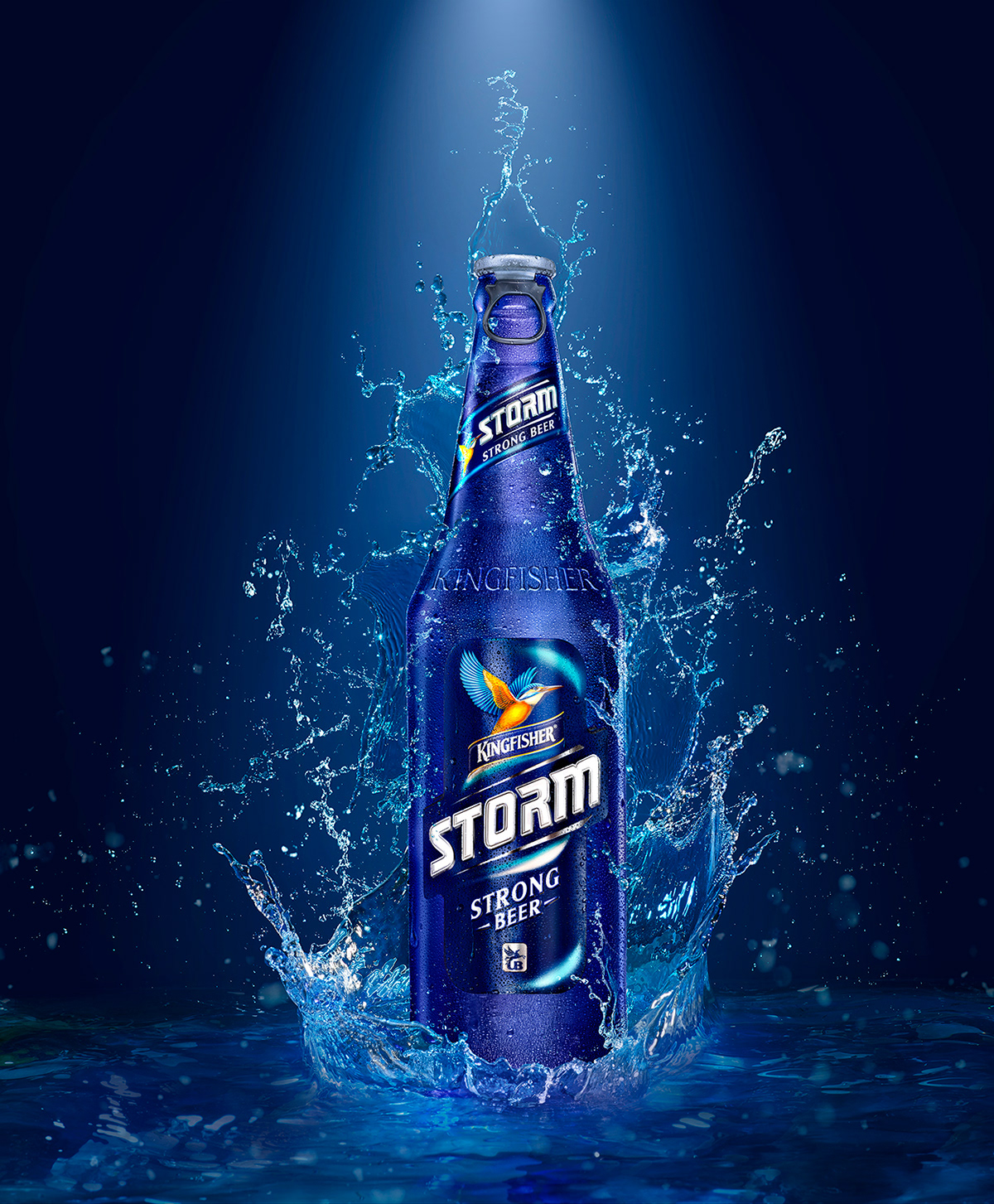 packing design，Beer，Kingfisher Storm，