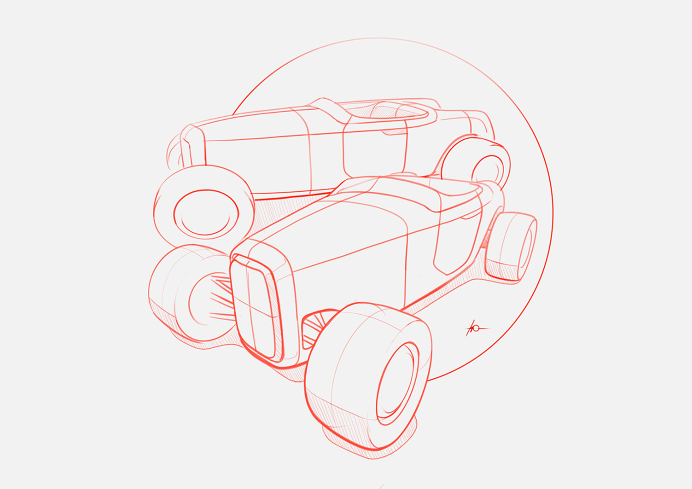 Design Sketches，Electronic hand drawing，product design，