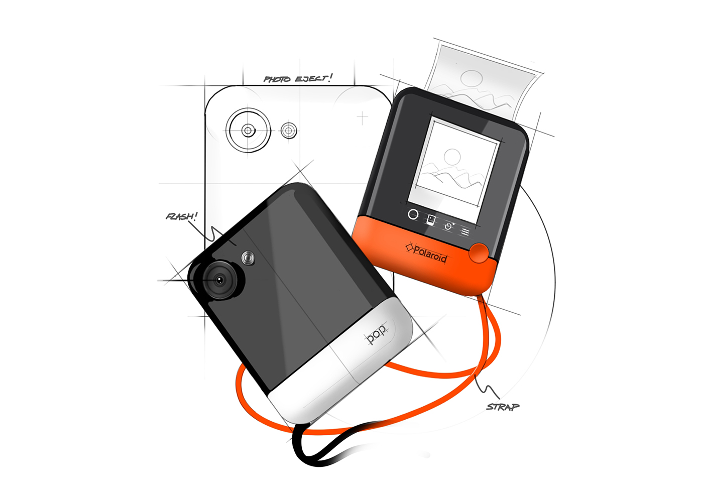 Design Sketches，Electronic hand drawing，product design，