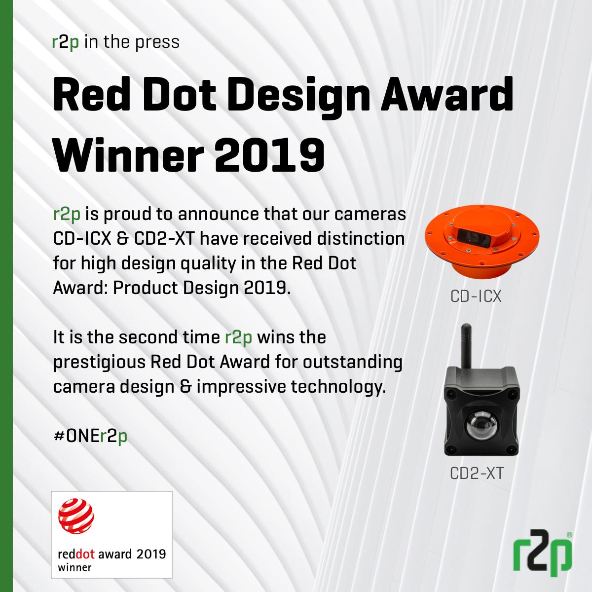 reddot，Surveillance camera，CD2-XT，CD-ICX，2019 red dot product design award，