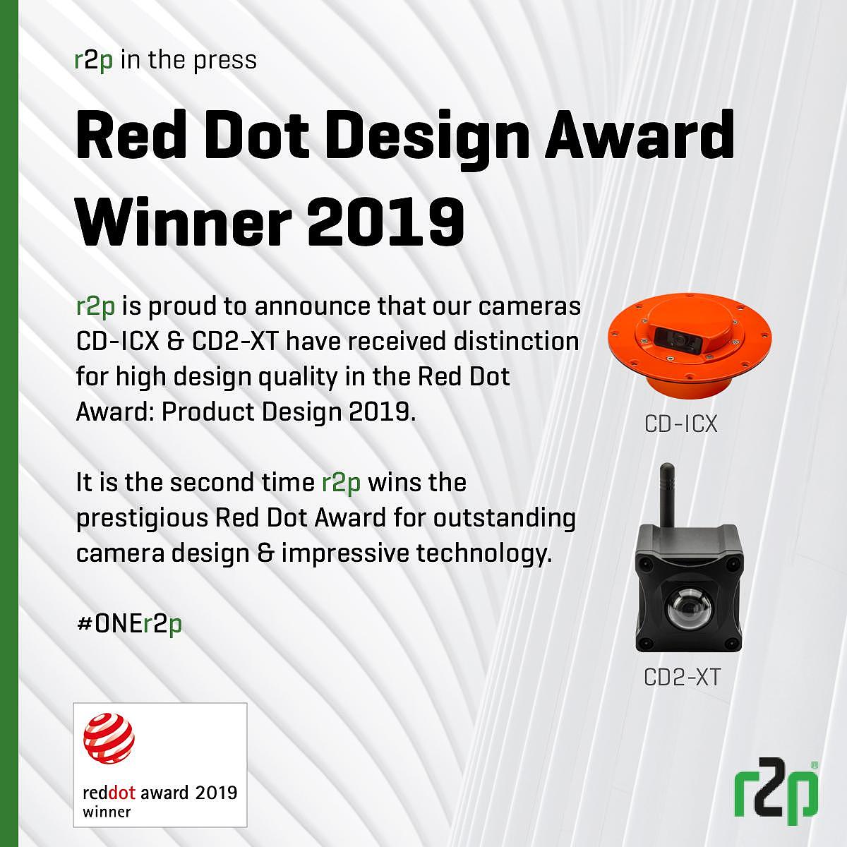 reddot，Surveillance camera，CD2-XT，CD-ICX，2019 red dot product design award，