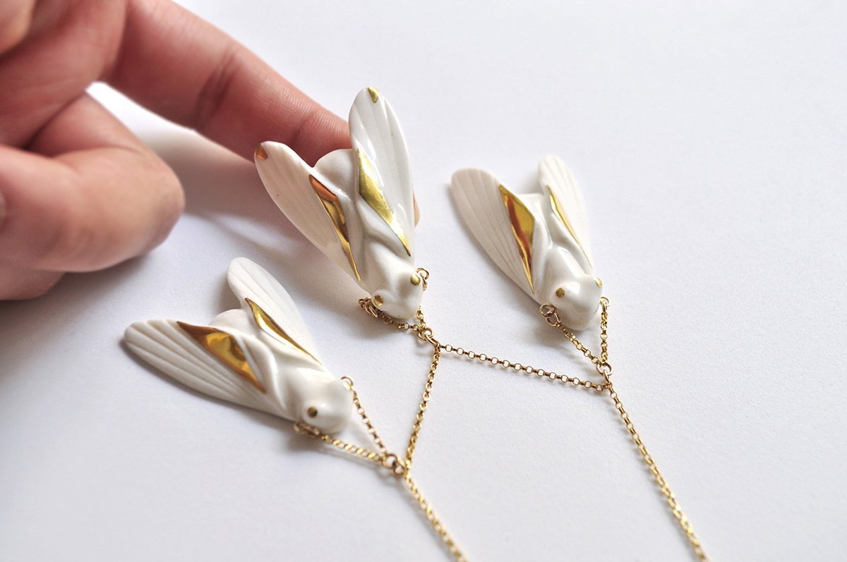 white，ceramics，ornaments，White Gold，