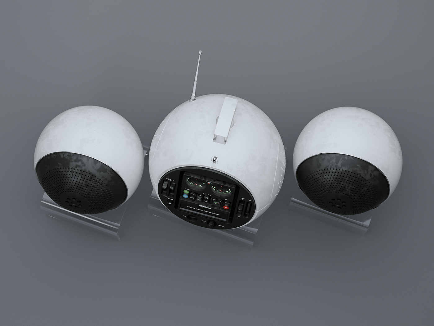 Weltron 2010 Stereo，Intelligent sound，white，