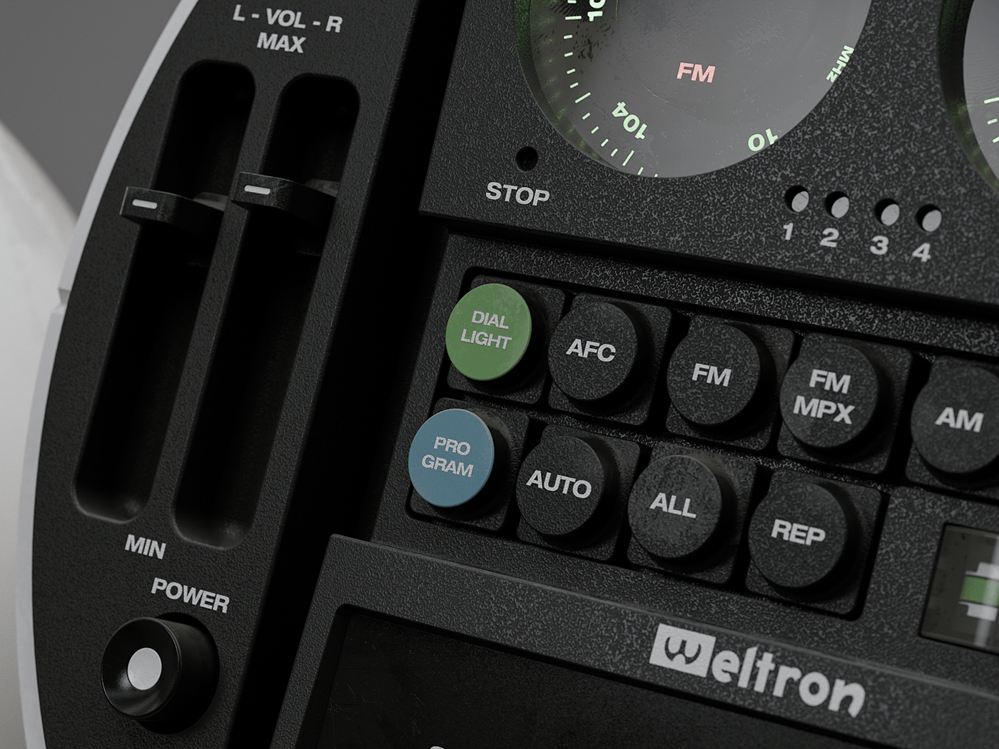 Weltron 2010 Stereo，Intelligent sound，white，