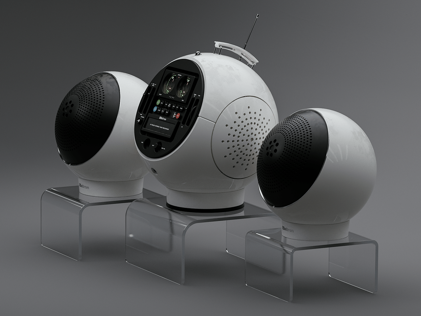 Weltron 2010 Stereo，Intelligent sound，white，