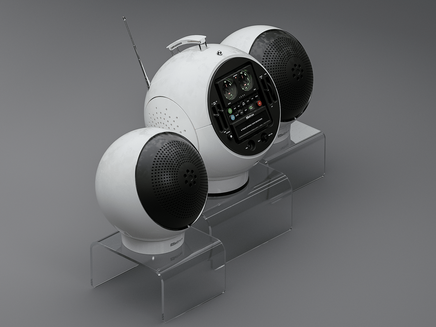 Weltron 2010 Stereo，Intelligent sound，white，