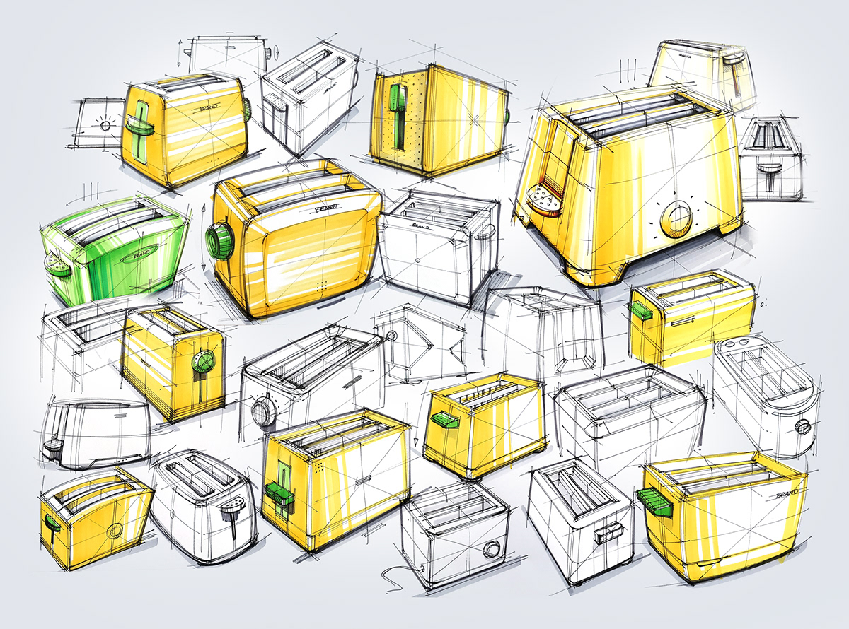 Hand drawn，product design，Illustrations，