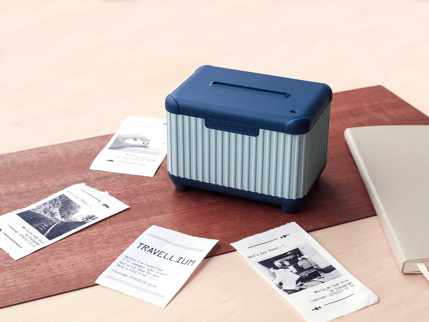 Travellium，printer，blue，