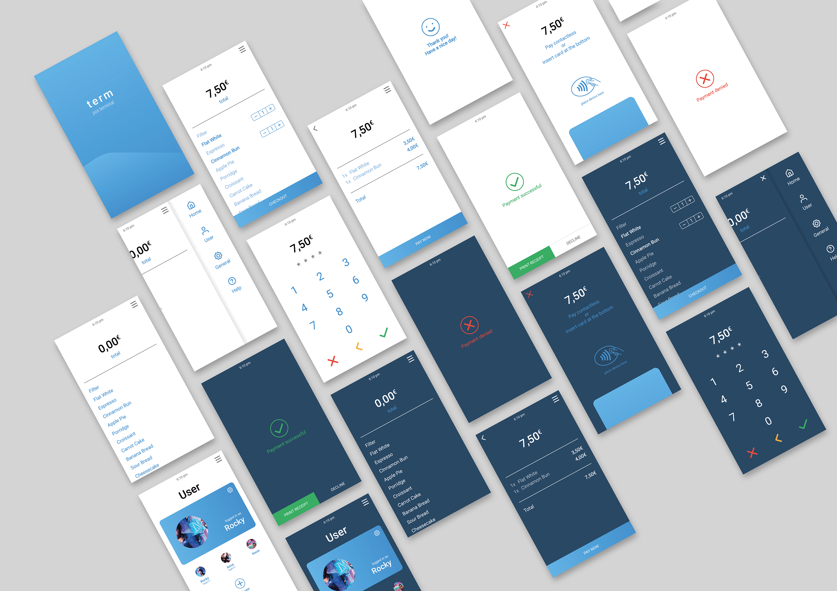 terminal，Whole case，PoS，