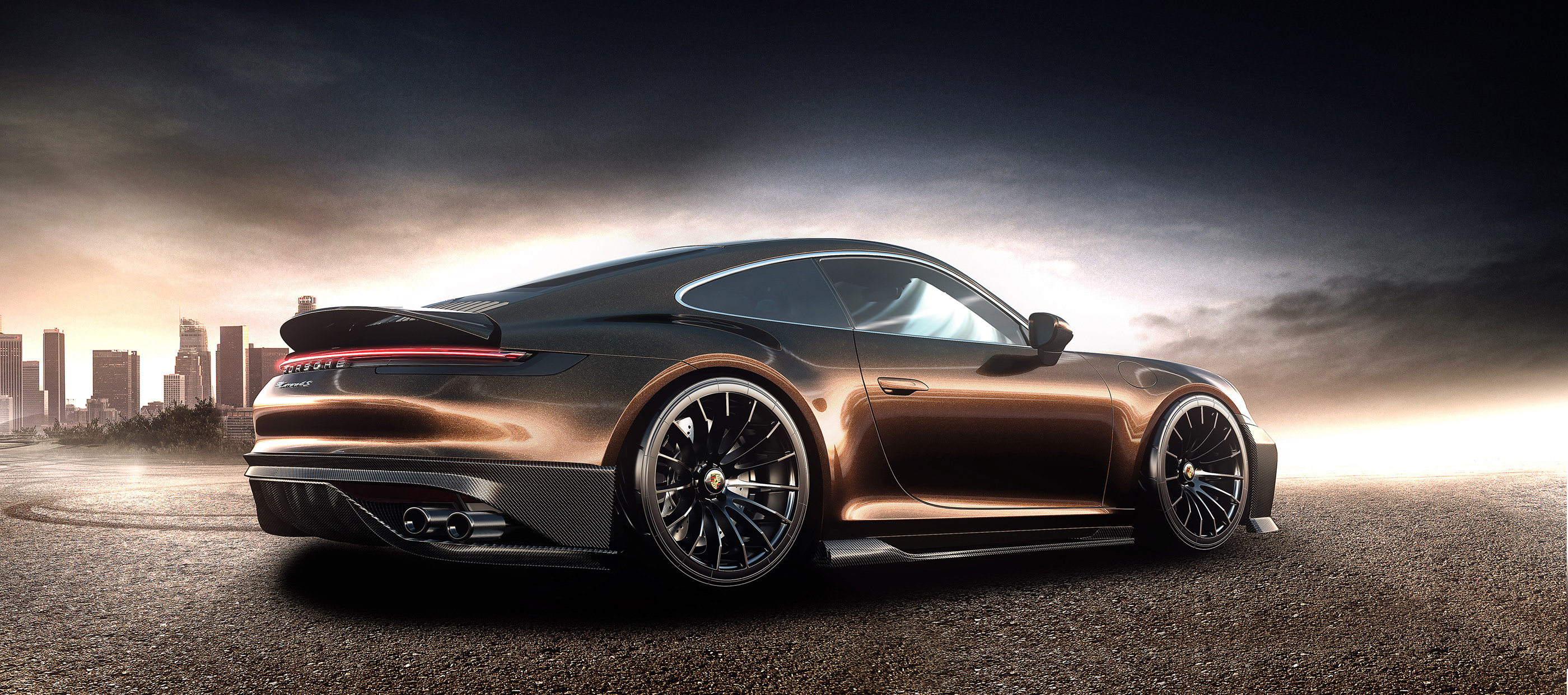 automobile，Porsche 911，Render，