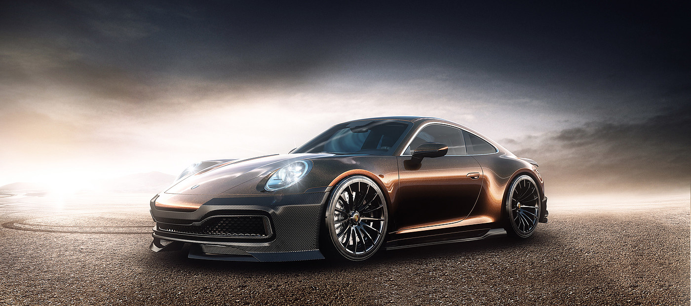 automobile，Porsche 911，Render，