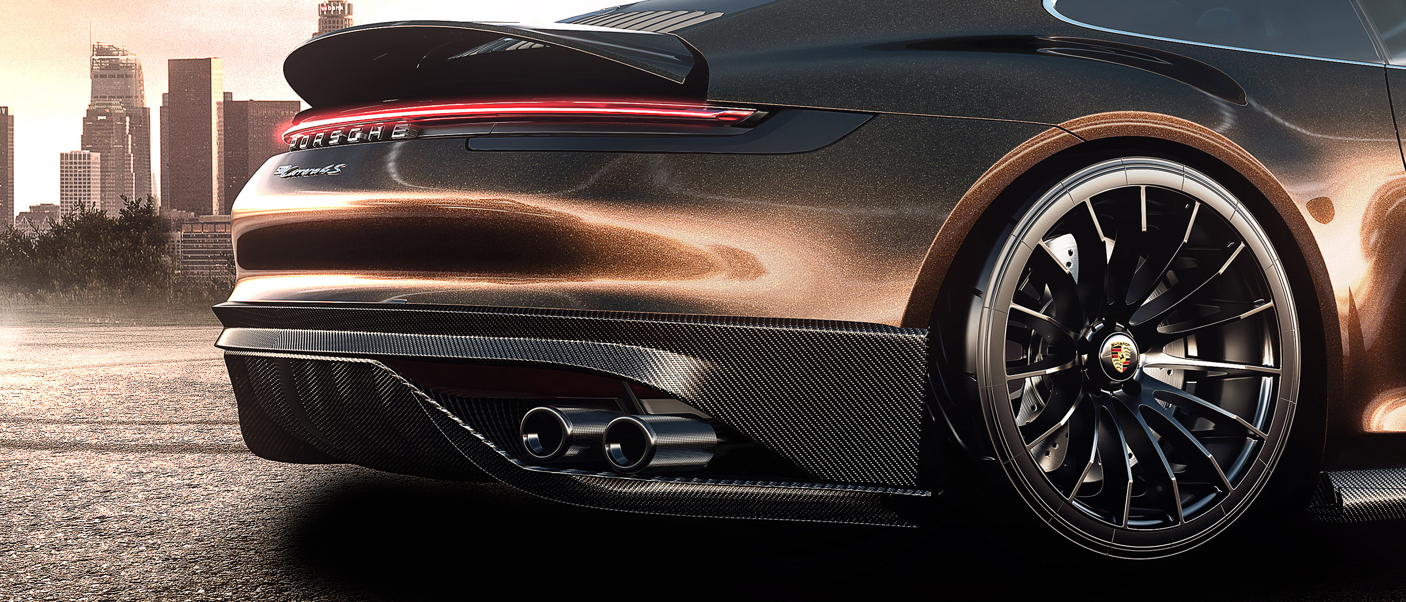 automobile，Porsche 911，Render，