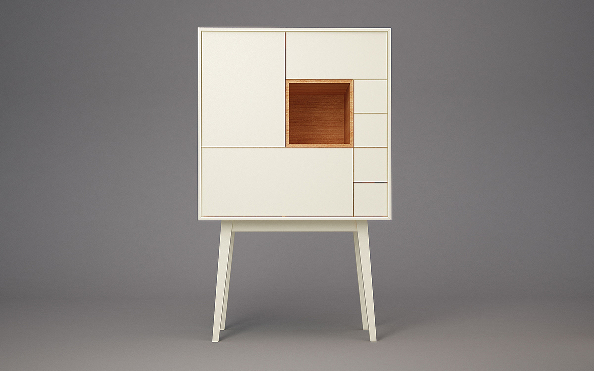 cabinet，Receive，Attic Cabinet，Luis Branco，