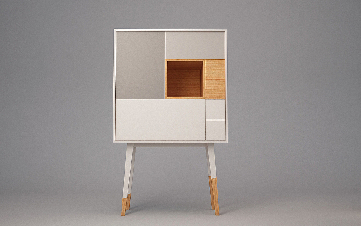 cabinet，Receive，Attic Cabinet，Luis Branco，