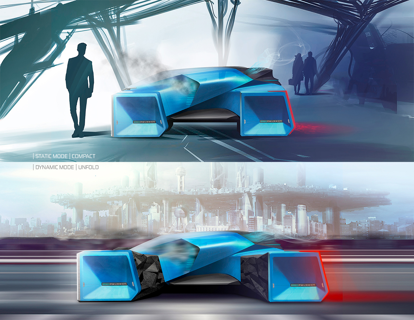 Peugeot INSPIRE，Automobile design，conceptual design，