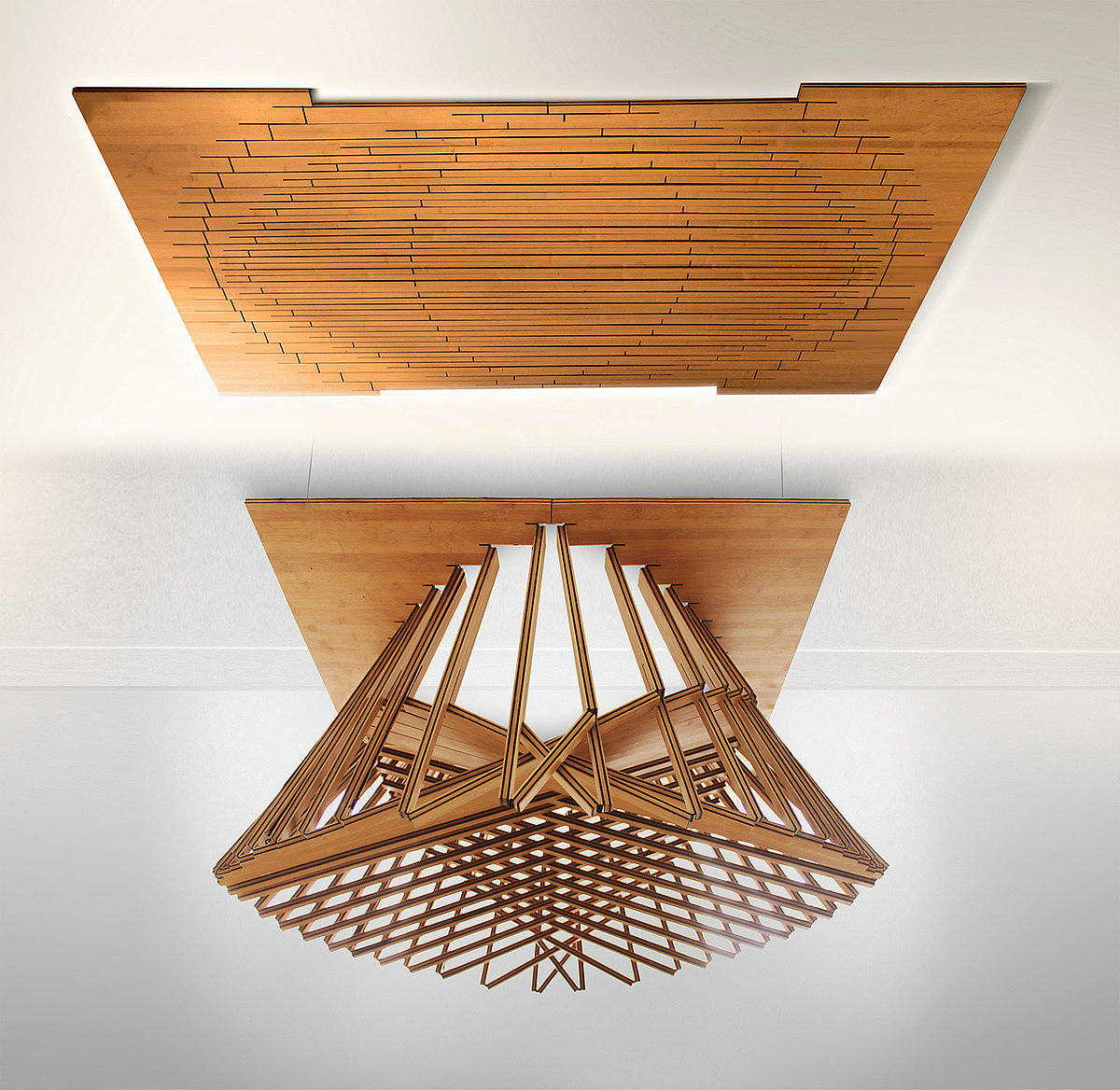 Rising Light Fixture，a chandelier，Metal，