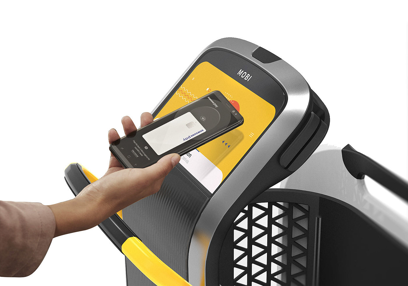 supermarket，interactive，wheelbarrow，intelligence，shopping，