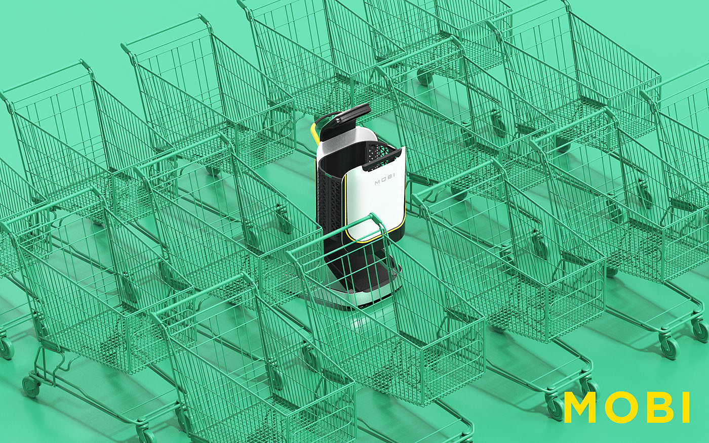 supermarket，interactive，wheelbarrow，intelligence，shopping，