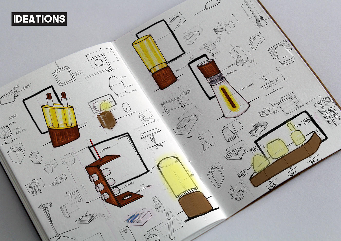 lamp，hotel，bar，design process ，