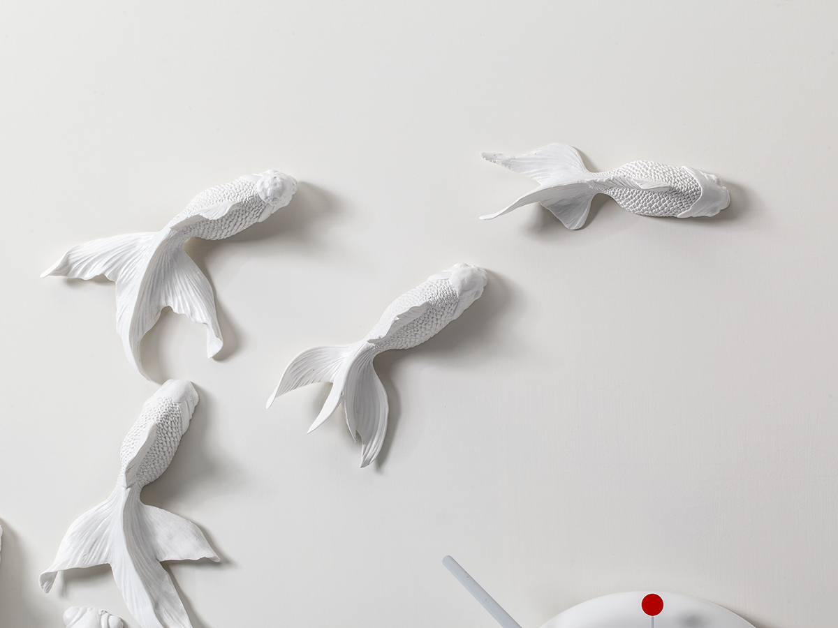 Clock，Home Furnishing，articles for daily use，originality，Goldfish，