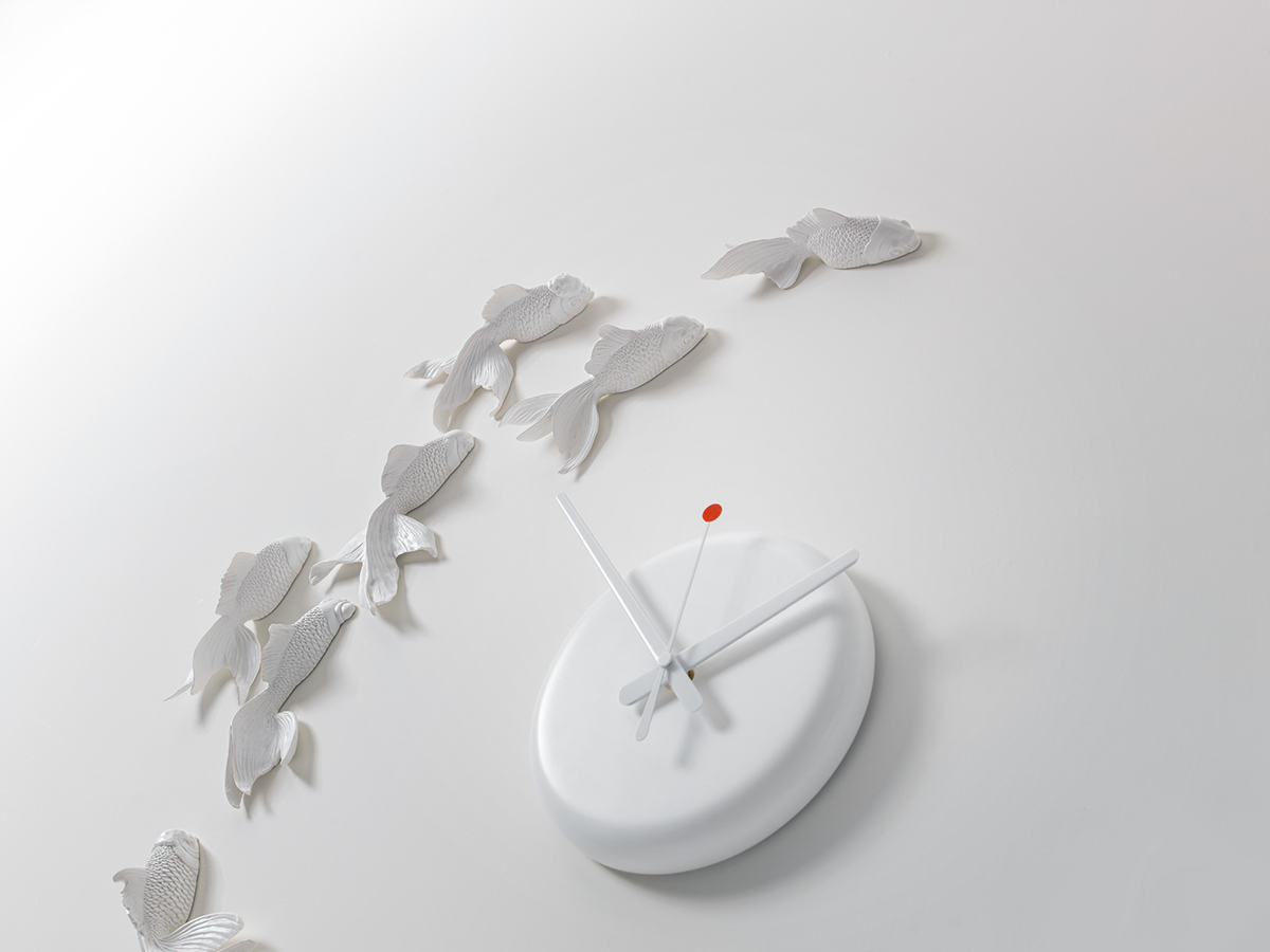 Clock，Home Furnishing，articles for daily use，originality，Goldfish，