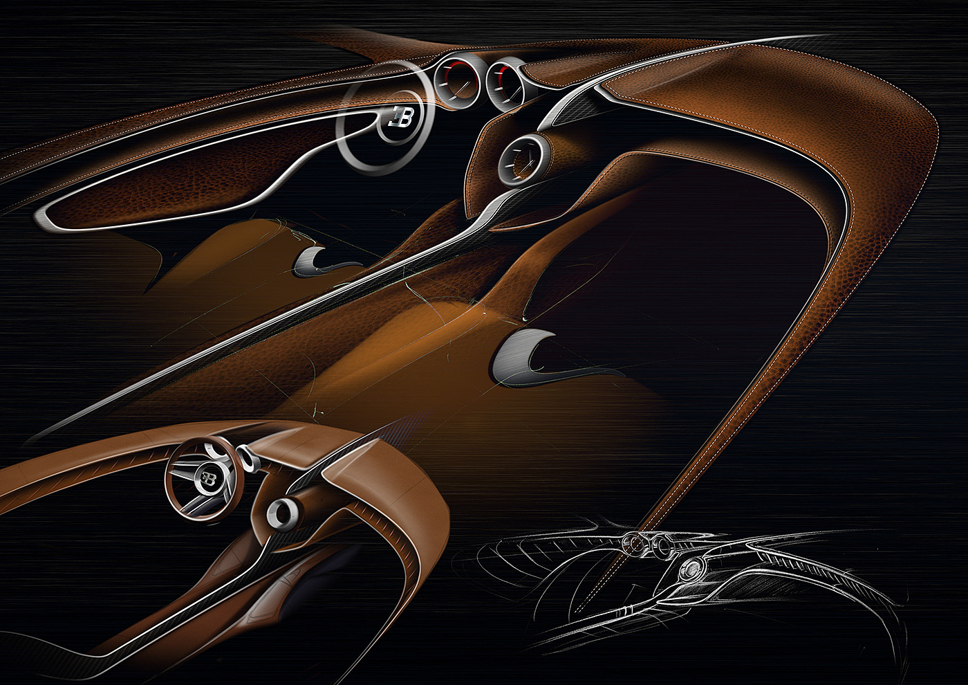 Automatic design，Classic blue，automobile，conceptual design，unique，