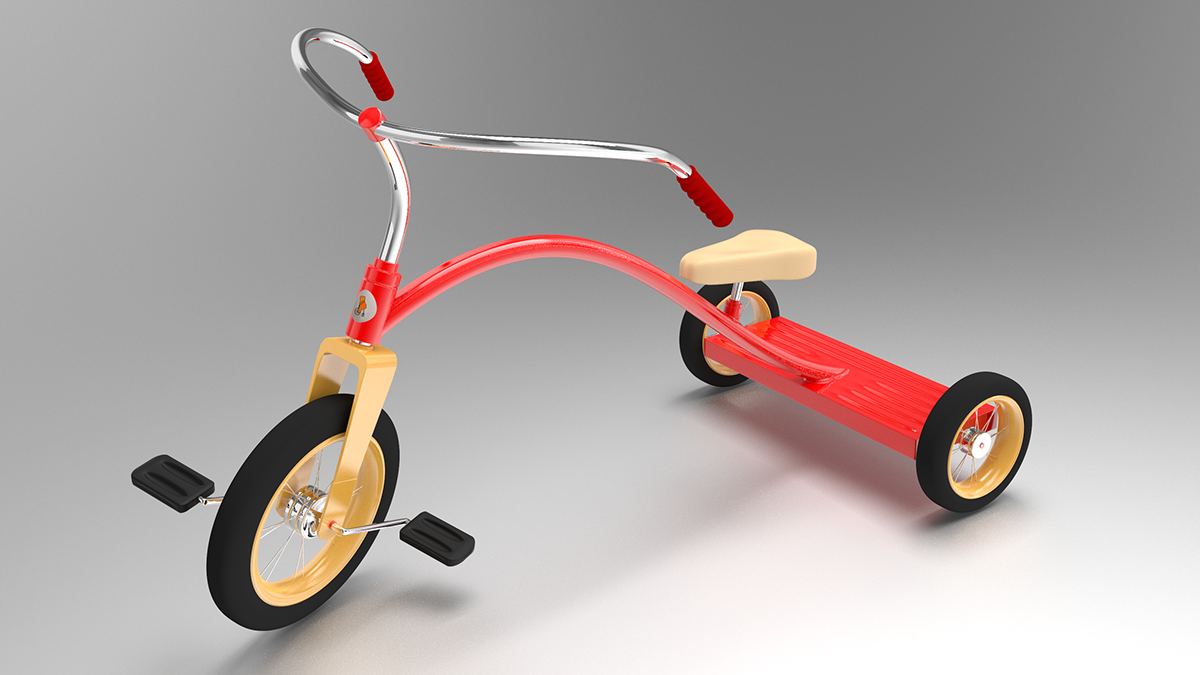 儿童三轮脚踏车设计