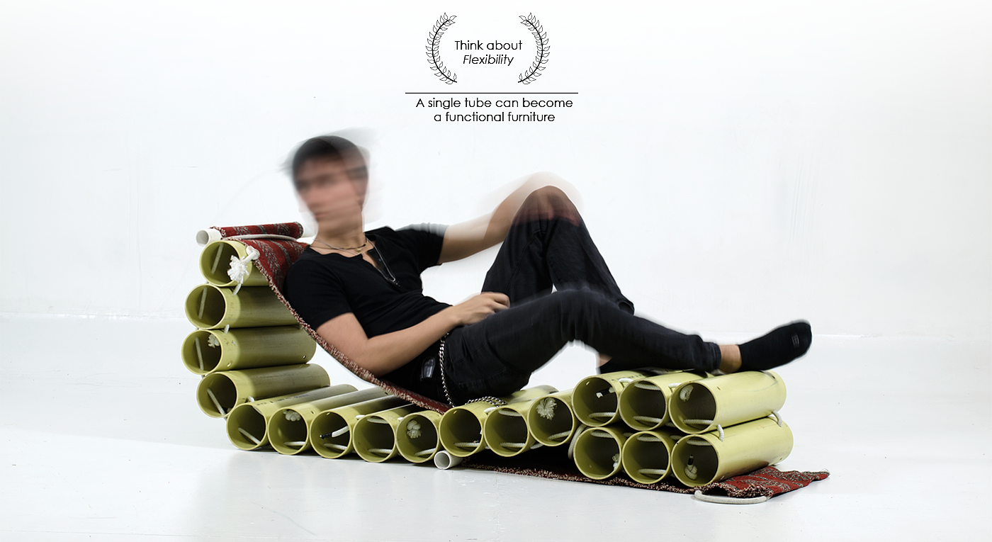 diy，Nylon rope，PVC tube，furniture，Bed，chair，