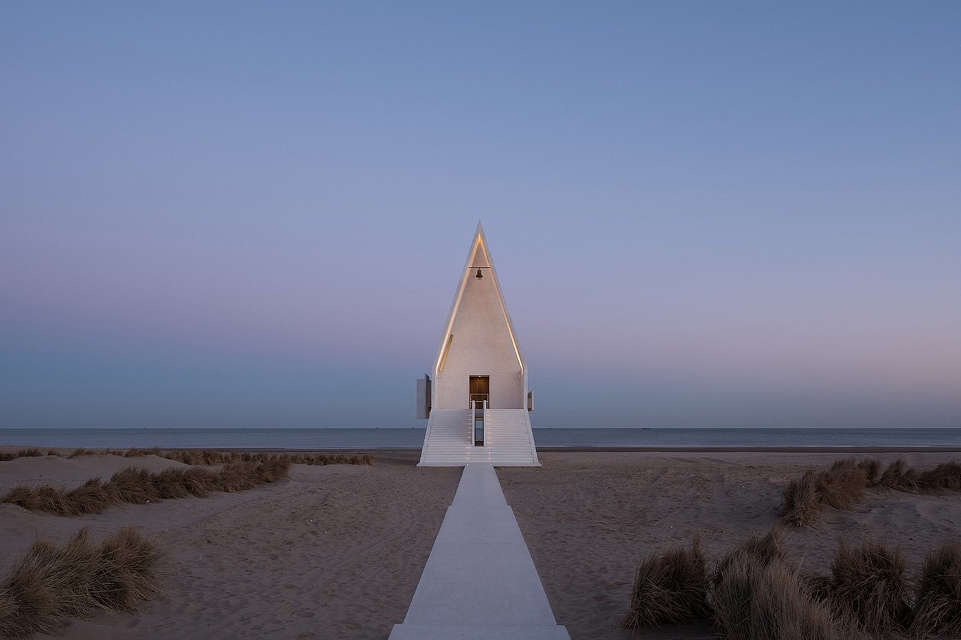 Seashore Chapel，摄影，海滨教堂，建筑，