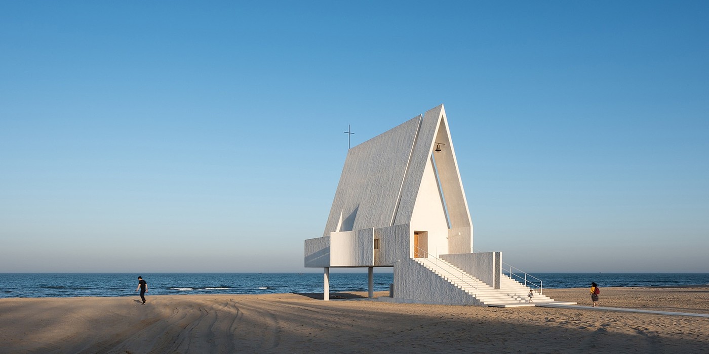 Seashore Chapel，摄影，海滨教堂，建筑，