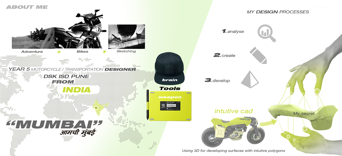 portfolio，motorcycle，conceptual design，