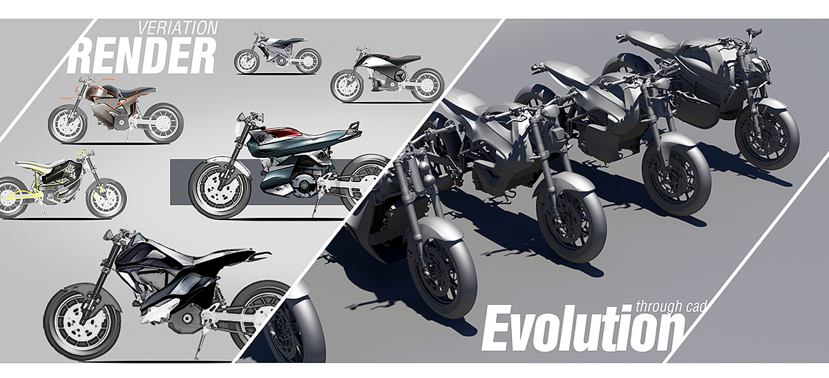 portfolio，摩托车，概念设计，