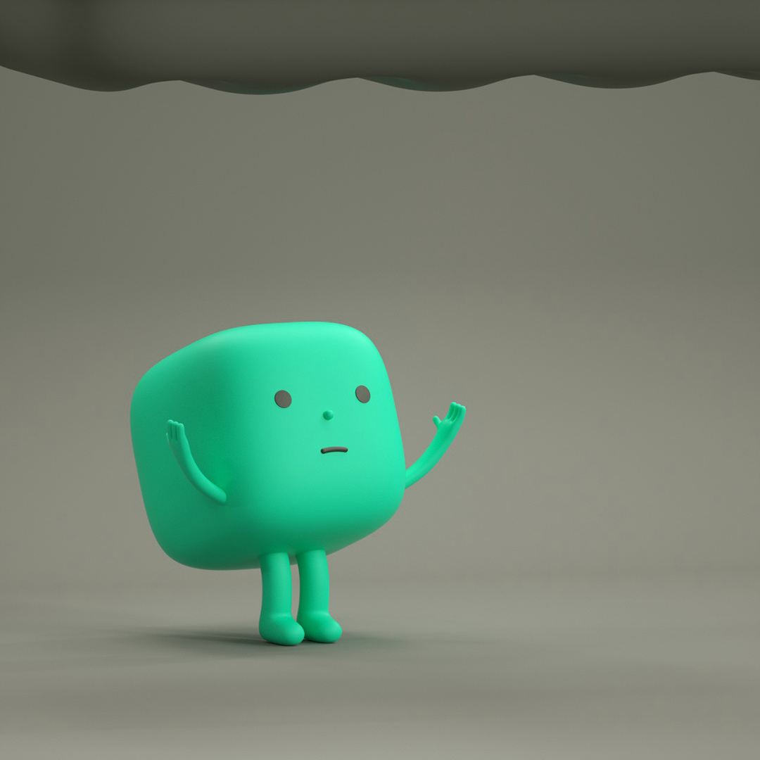 c4d，Cartoon characters，comic，CUBE ARTWORK，