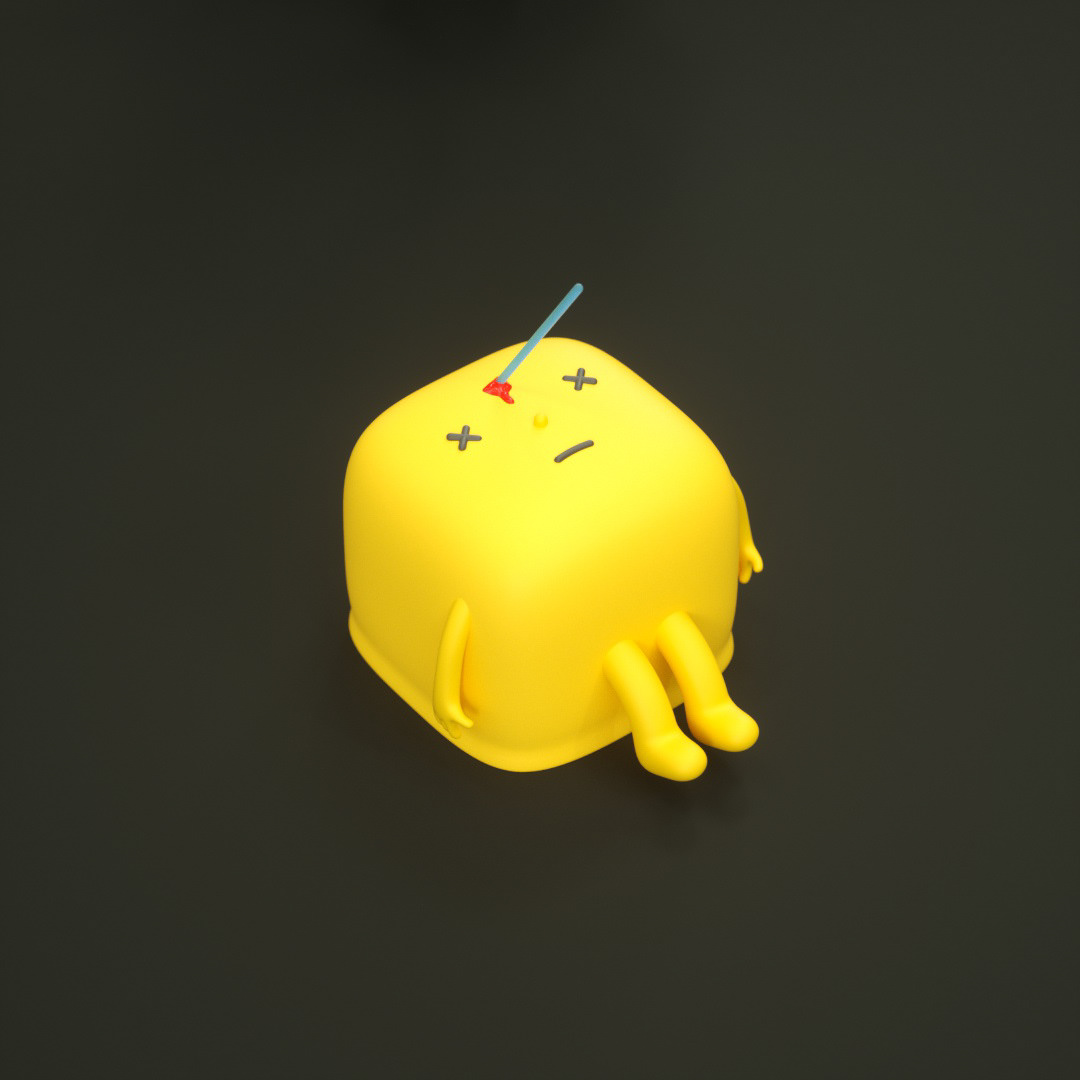 c4d，Cartoon characters，comic，CUBE ARTWORK，
