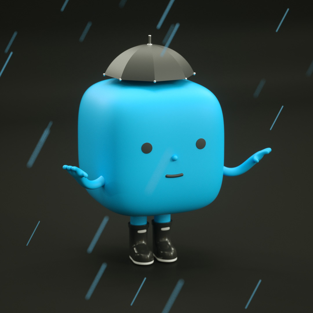 c4d，Cartoon characters，comic，CUBE ARTWORK，