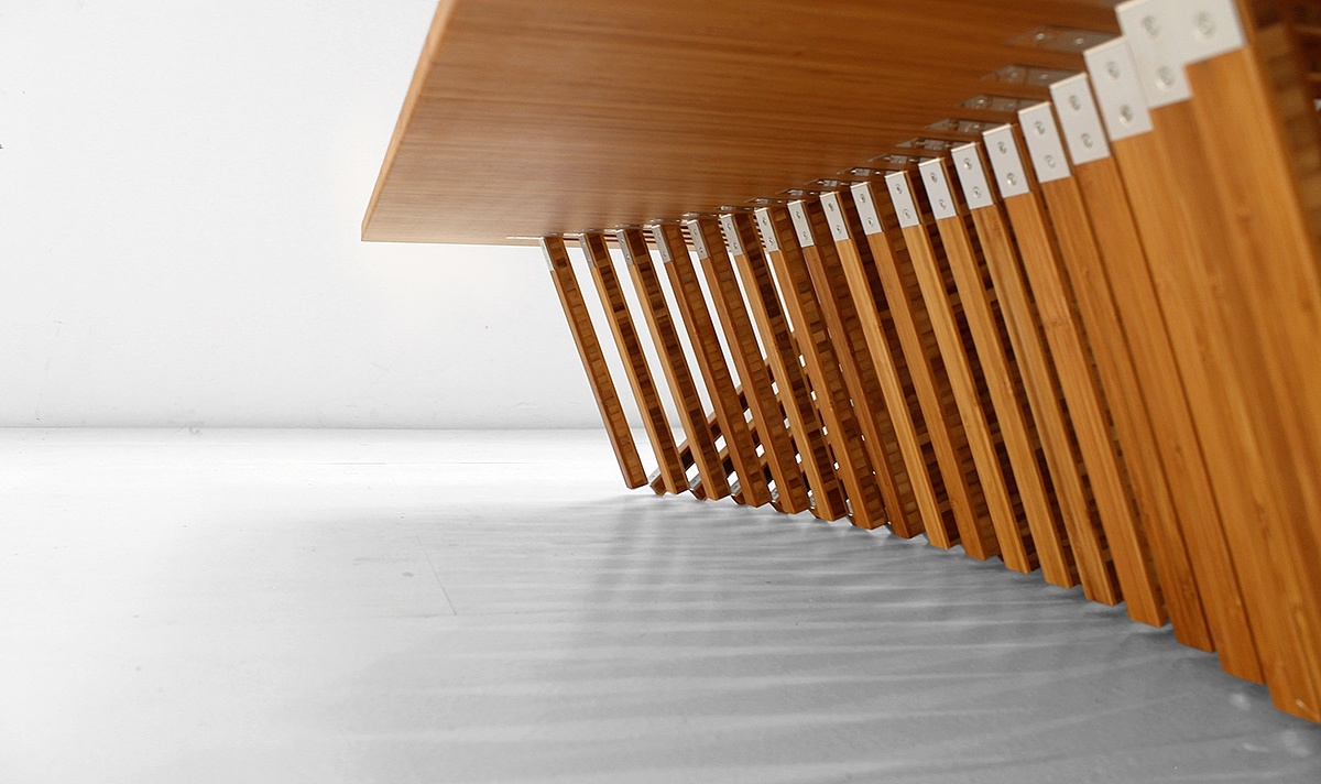 木质，家具设计，Rising Table，