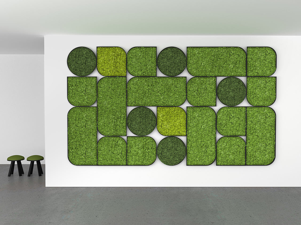BuzziMood，Green plant wall，green，