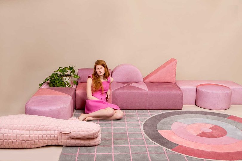 Bauhaus ，Pink，furniture，