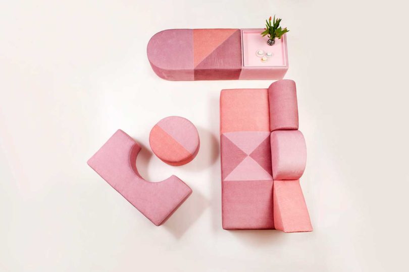 Bauhaus ，Pink，furniture，