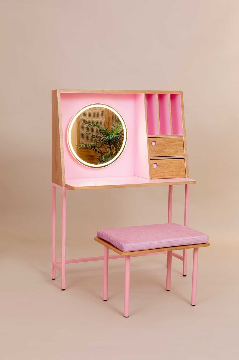 Bauhaus ，Pink，furniture，