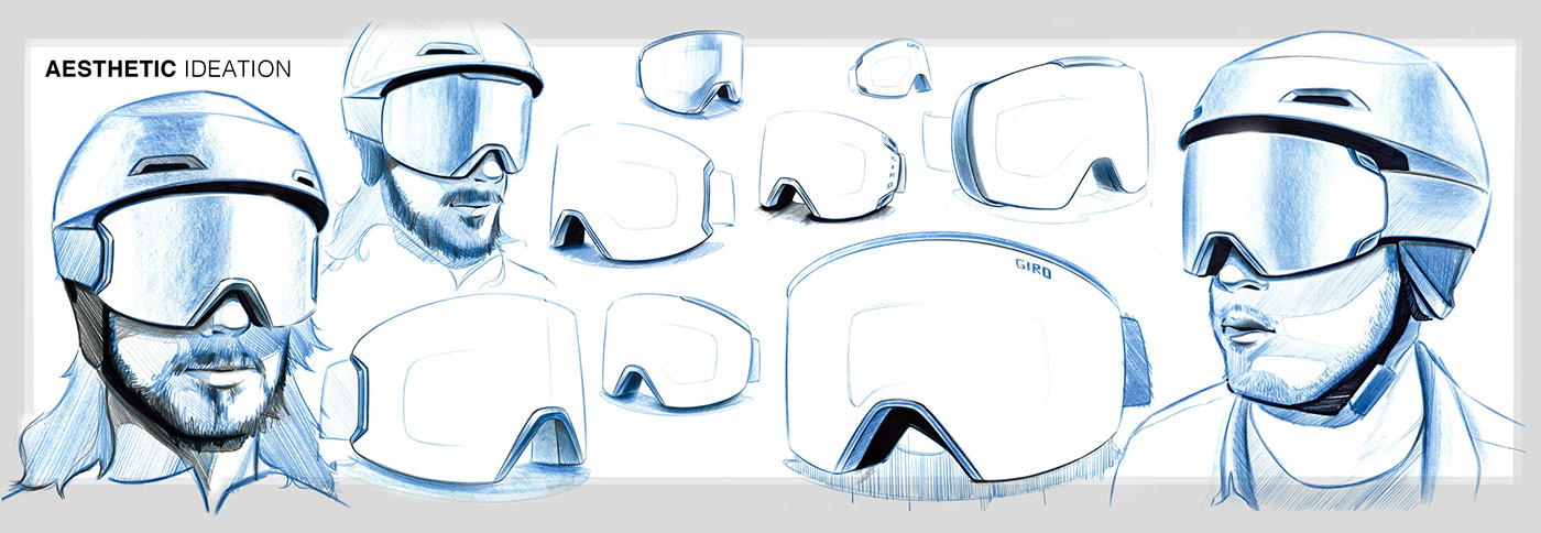 industrial design，Outdoor equipment，snow goggles ，AXIS，