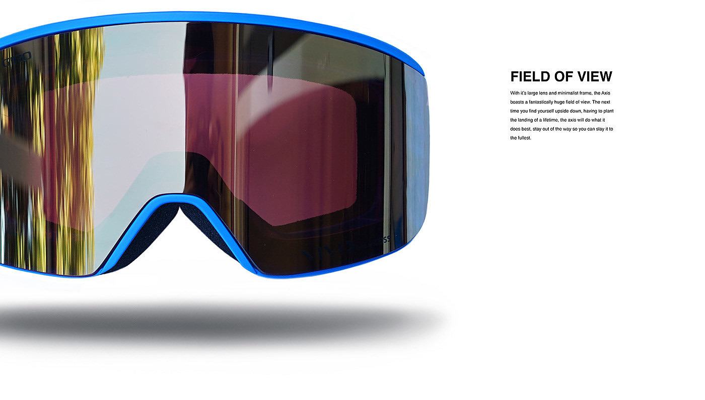 industrial design，Outdoor equipment，snow goggles ，AXIS，