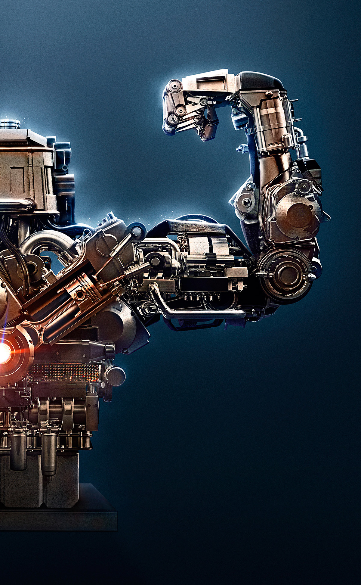 castrol - fuel plus——工业时代的产物,超级机器人