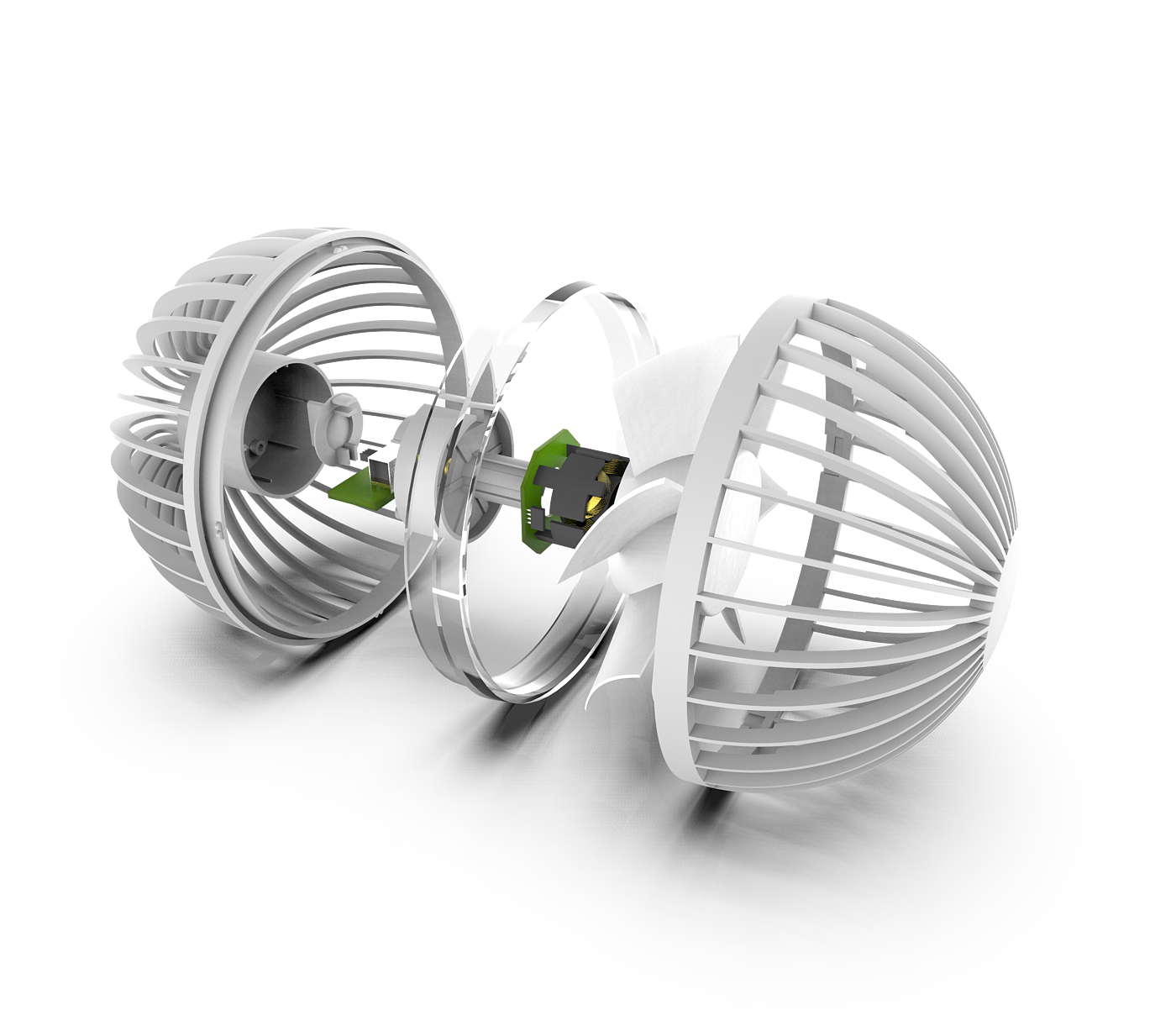 electric fan，Explosion diagram，